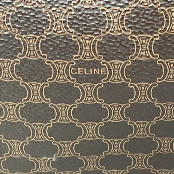 Celine Brown Macadam Briefcase Business Laptop Bag Top Handle - Picture 4 of 17